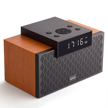 Edifier MP260 Wireless Bluetooth V5.0 Subwoofer Stereo Wooden Portable Speaker - Brown