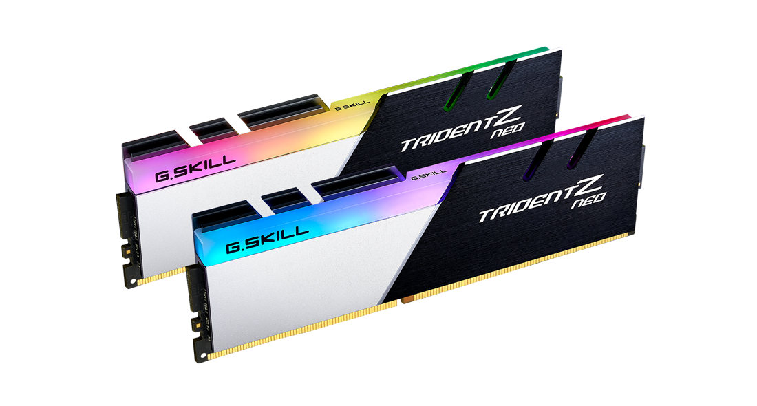 美品 128GB（32GB×4枚）Trident Z NEO 8分割ARGB G.Skill Trident Z NEO 32GB 2x16GB DDR4 4000MHz CL18 F4