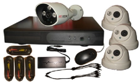 FosVision package 4ch DVR and 4 AHD Cam 2mp night vsion 3.6mm (378/618N20)