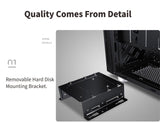 PCcooler GAME 5 Metallic Gray mATX TG Mid Tower Case (with 1*120mm RGB Fan)