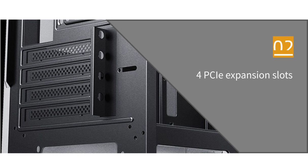 PCcooler GAME 6 Black mATX TG Mid Tower Case (with 1*120mm RGB Fan)