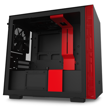 NZXT H210 TG Mini-ITX Gaming Case 2x120mm Black : CA-H210B-B1 | White/Black : CA-H210B-W1 | Black/Red : CA-H210-BR
