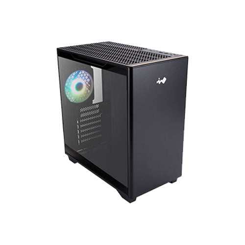 InWin A5 Black Mid Tower Tempered Glass PC Case