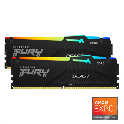 Kingston Fury Beast RGB 32G 16x2 DDR5 5600MHz CL36 KF556C36BBEAK2-32