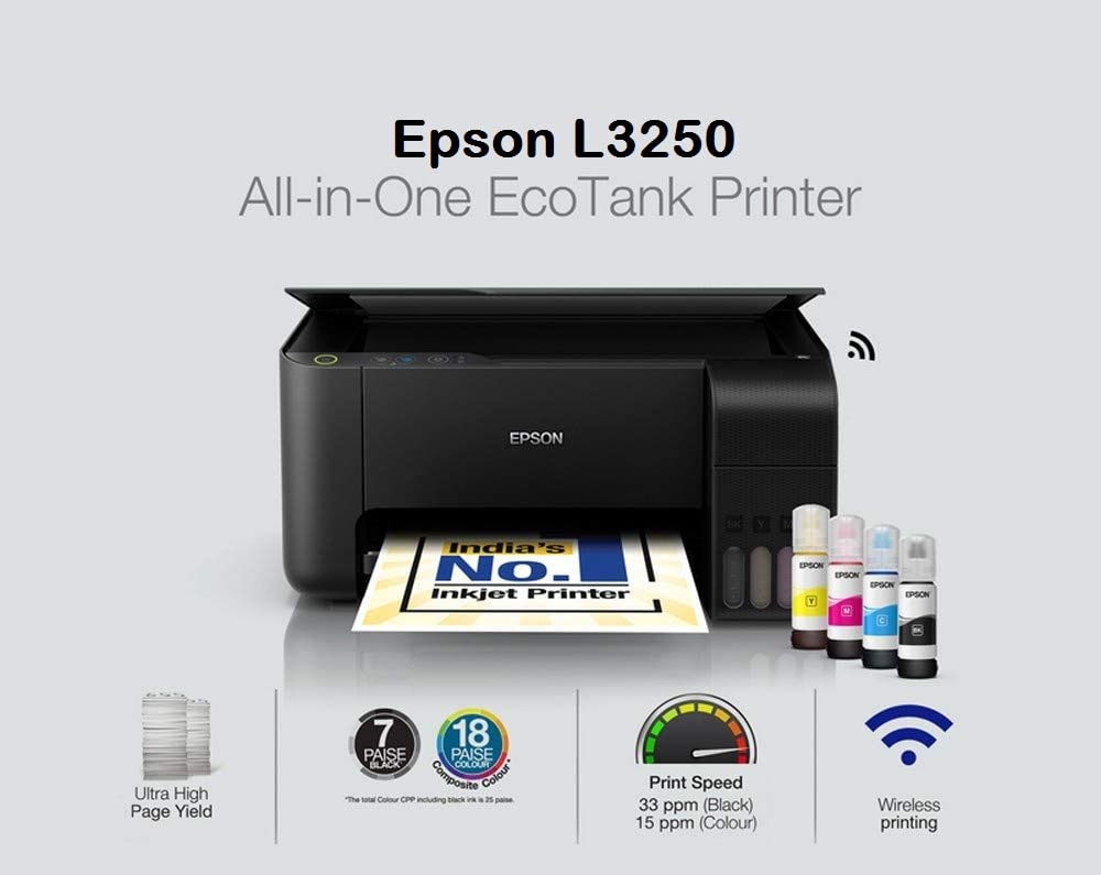 Epson L3250 Wi-Fi Ink Tank Printer 1 (4 Bottles) E – DynaQuest PC
