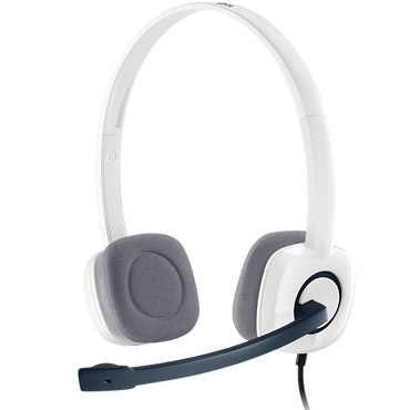 Logitech H150 Stereo Headset with Noise-Cancelling Mic - White 981-000453