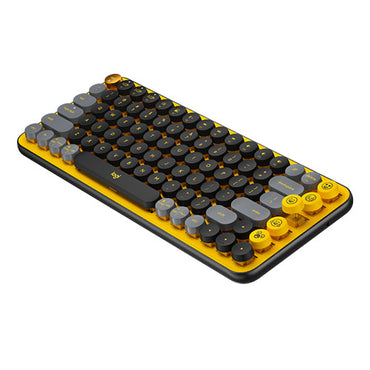 Logitech POP KEYS Wireless Keyboard with Customizable Emoji BLAST YELLOW (920-010577)