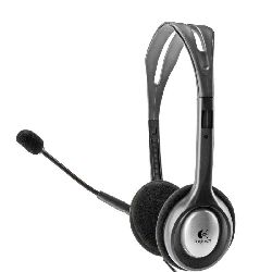 Logitech H110 3.5mm dual plug with Microphone Stereo Headset 981-000459