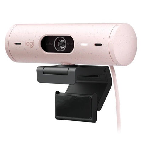 Logitech Brio 500 1080p HDR Webcam (Graphite / Off - White / Rose)