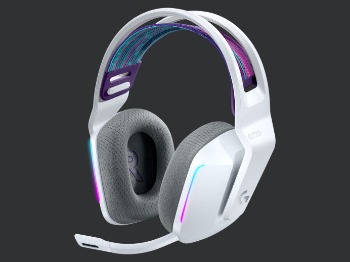Logitech G733 Lightspeed Wireless RGB Gaming Headset Black Lilac White