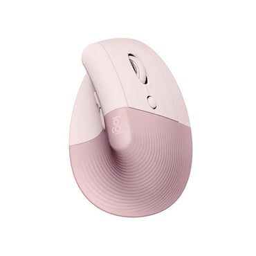 Logitech LIFT Vertical Ergonomic Bluetooth Mouse ROSE 910-006481