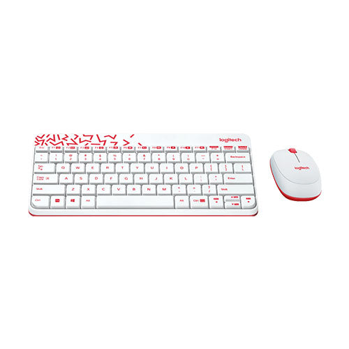 Logitech MK240 White Wireless Desktop Keyboard + Mouse Combo 920-008201