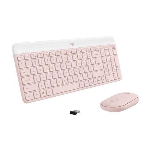 Logitech MK470 Slim Wireless Keyboard and Mouse Combo Rose 920-011326