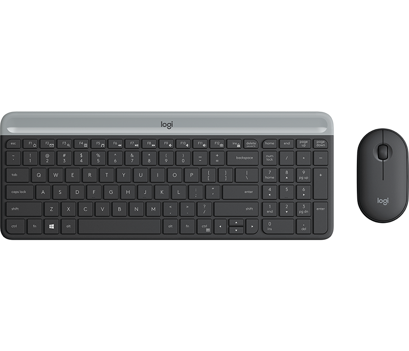 Logitech MK470 Slim Wireless Keyboard and Mouse Combo Graphite 920-009182