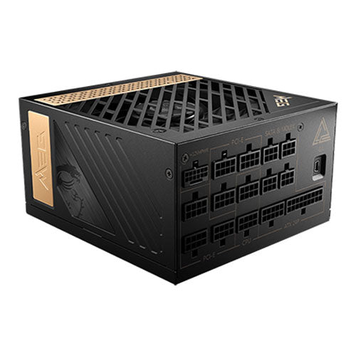 MSI MEG Ai1300P PCIE5 1300W ATX 3.0 PCIE 5.0 80+ Platinum Full Modular Power Supply