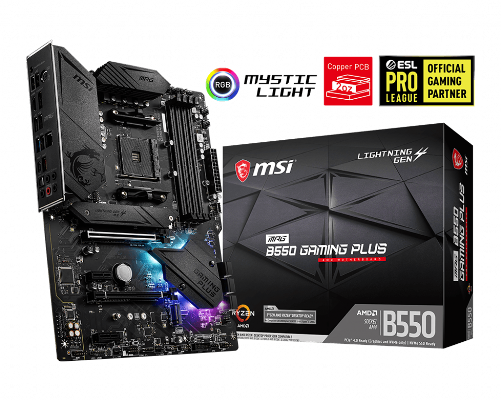 MSI MPG B550 Gaming Plus (AM4) Motherboard