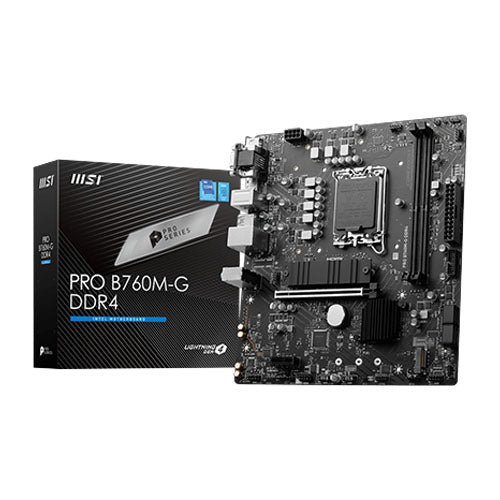 MSI Pro B760M-G DDR4 LGA1700 Motherboard - Main Image