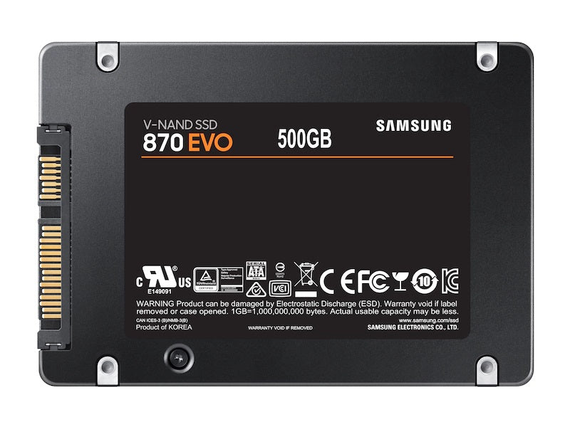 Samsung 870 Evo SSD 500GB SATA MZ-77E500BW