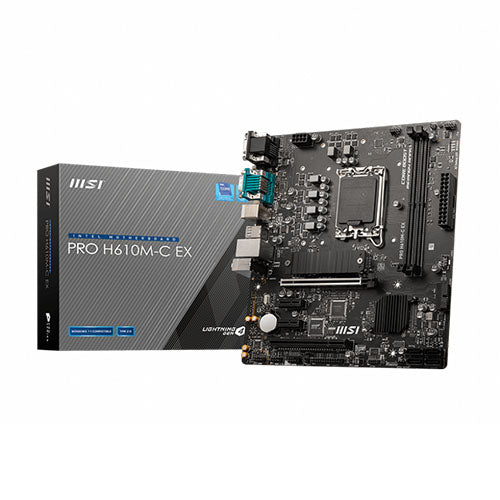 MSI Pro H610M-C EX DDR4 - Intel H610 Chipset M-ATX Motherboard