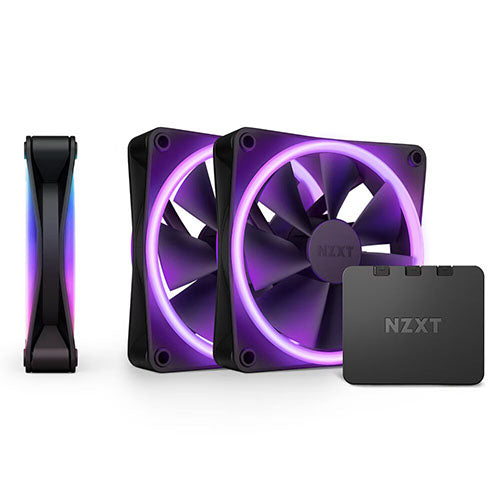 NZXT F120 RGB Duo 3pack 120mm Fan ( White RF-D12TF-W1 | Black RF-D12TF-B1 )