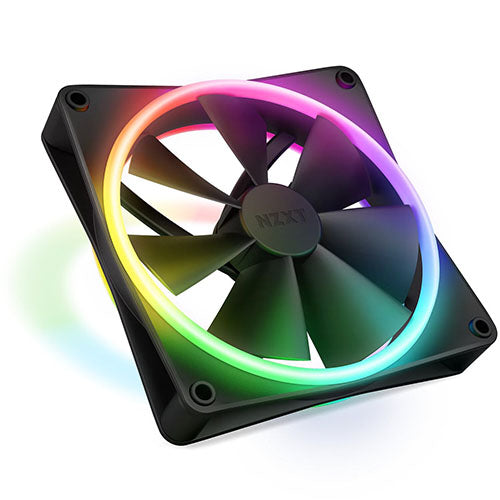 NZXT F140 RGB DUO 140mm Case Fan ( White RF-D14SF-W1 | Black