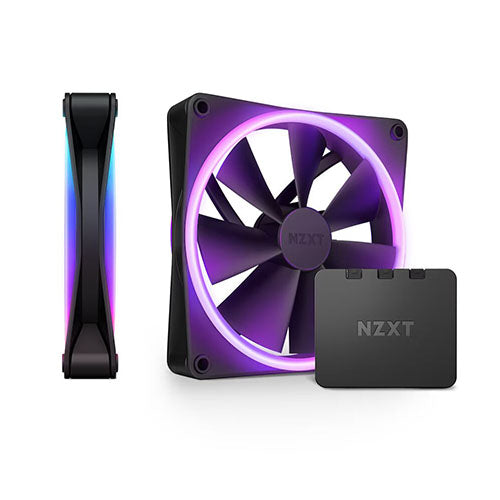 NZXT F140 RGB Duo 2pack 140mm Fan ( White RF-D14DF-W1 | Black RF-D14DF-B1 )