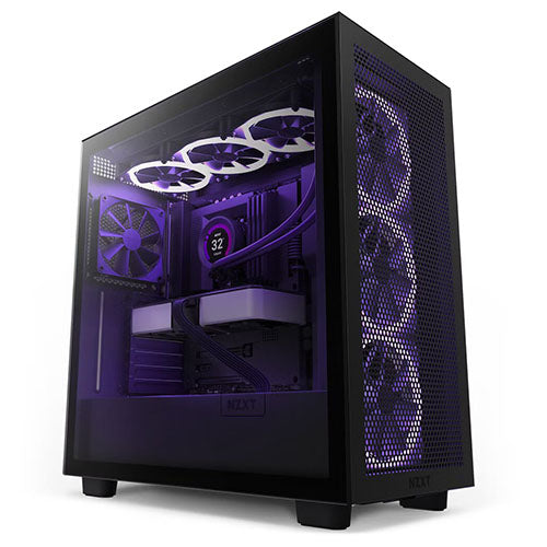 NZXT H7 Flow RGB TG Mesh ATX Case ( Black CM-H71FB-R1 | White CM-H71FW ...