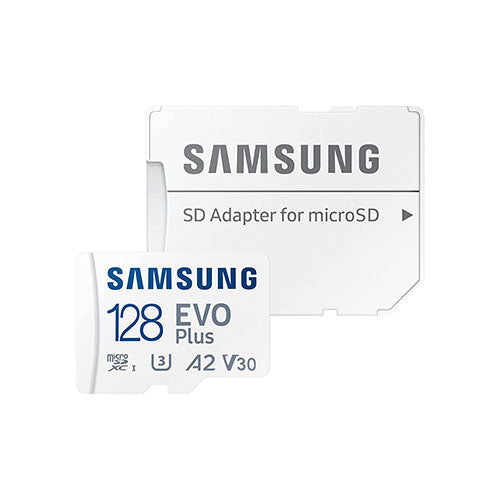 Samsung EVO PLUS A2 V30 128GB microSD w/ SD ADAPTER MB-MC128KA