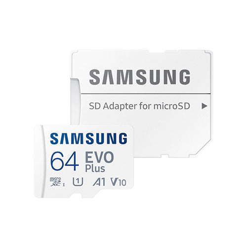 Samsung EVO PLUS V5 NAND 64GB microSD w/ SD ADAPTER MB-MC64KA