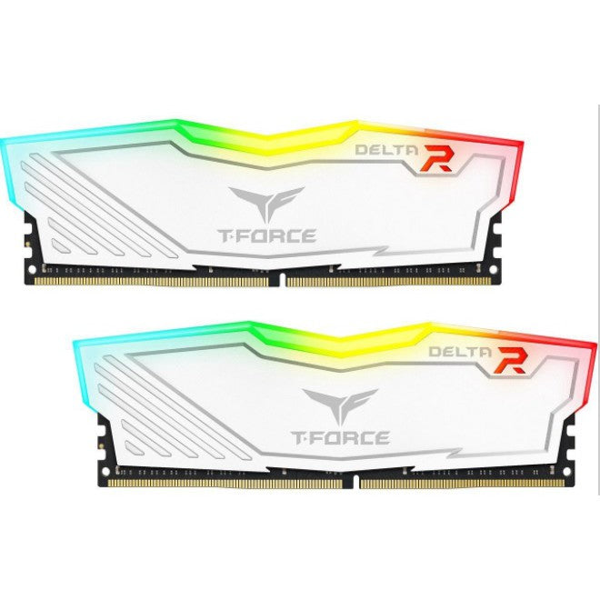 T-Force Delta RGB 16GB dual DDR4 3200Mhz CL16 Desktop Memory ( Black - TF3D416G3200HC16CDC01 | White - TF4D416G3200HC16CDC01 )