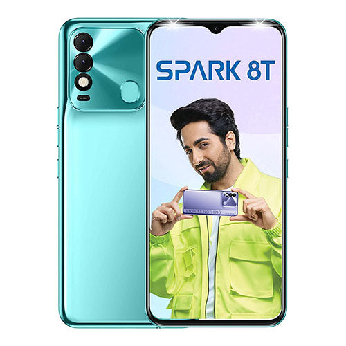 Tecno Spark 8T KG6P 4GB + 64GB Turquoise Cyan Mobile Smartphones
