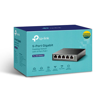 TPLink TL-SG1005LP 5-Port 10/100/1000Mbps Gigabit w/ PoE