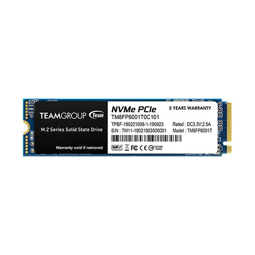 TeamGroup MP33 1TB 2280 PCIe x4 NVMe 3D NAND Internal SSD  TM8FP6001T0C101