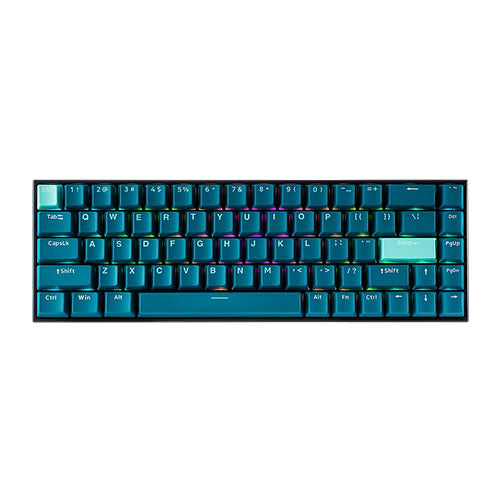 Techware Keyboard 68 Tecware B68+ TKL Black Teal BT Wireless Mech Keyboard Gateron YELLOW ...