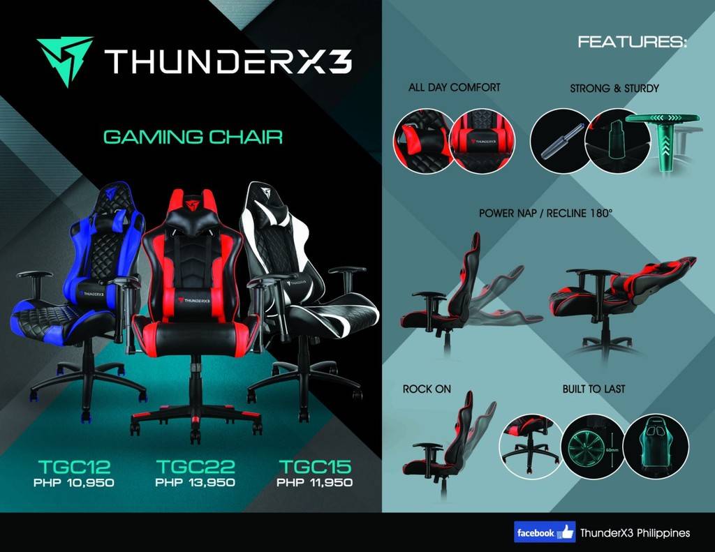 ThunderX3 TGC12 Black-Blue Gaming Chair