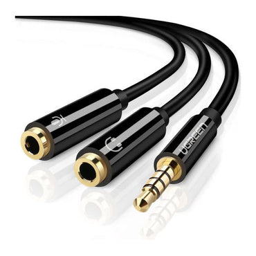 UGREEN 3.5mm Male TO 2 Female Audio Cable BK AV141/30620