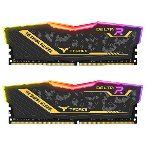 T-Force Delta TUF RGB 16GB Dual DDR4 3200MHz CL16 TF9D416G3200HC16CDC01  Desktop Memory