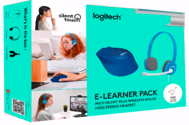 Logitech E-Learner Pack M331 wireless mouse + H150 headset