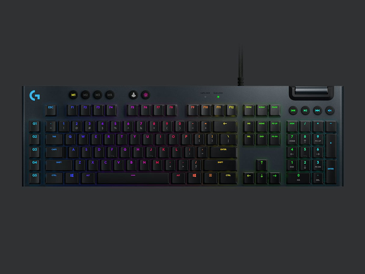 Logitech G813 RGB Lightsync Mechanical Gaming Keyboard (GX Clicky | Tactile | Linear)