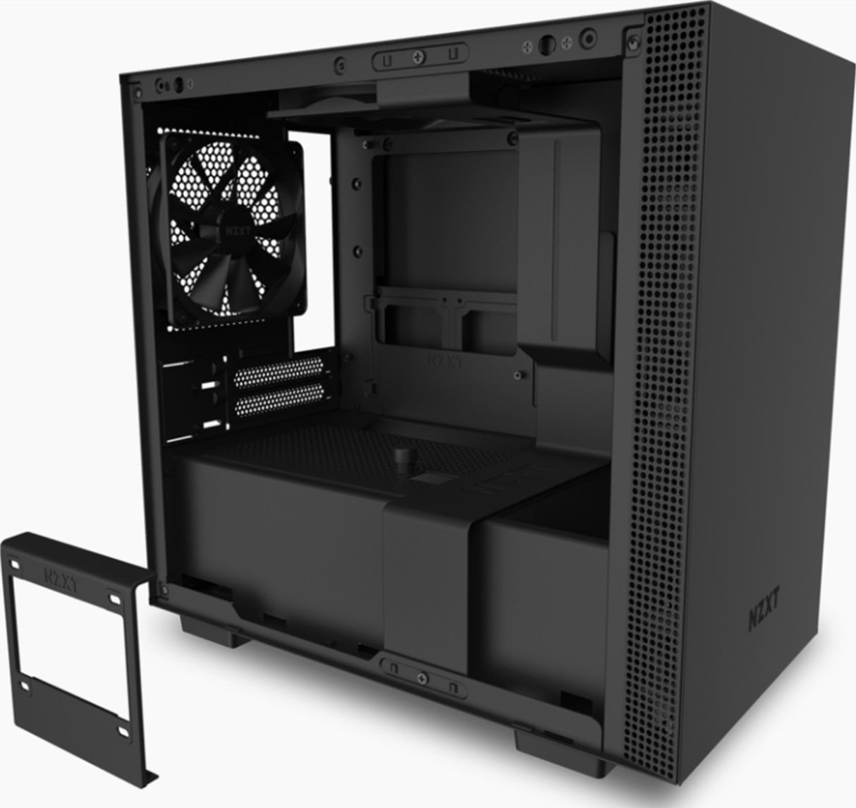 NZXT H210 TG Mini-ITX Gaming Case 2x120mm Black : CA-H210B-B1 | White/Black : CA-H210B-W1 | Black/Red : CA-H210-BR