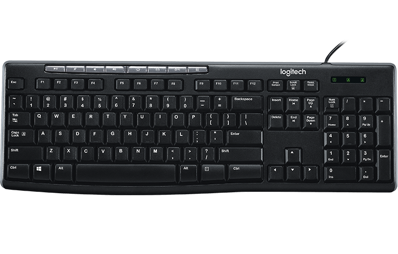 Moralsk Børnepalads rør Logitech K200 Media Keyboard 920-008821 – DynaQuest PC