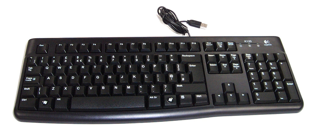 Logitech Usb Keyboard Boxed Logitech K120 USB Keyboard – DynaQuest PC