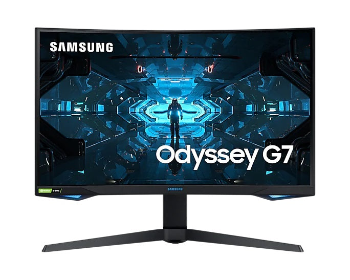 Samsung Odyssey G7 LC27G75TQSEXXP 27in Curved VA 240Hz FHD 2560x1440 G-Sync Gaming Monitor