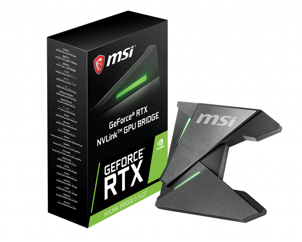 MSI RGB 2-Way RTX NVLink SLI Bridge