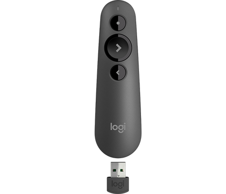 Logitech R500 Wireless Presenter w/ Laser Pointer Graphite