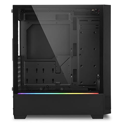 Sharkoon RGB FLOW ATX TG Mid Tower Case (1x120mm)