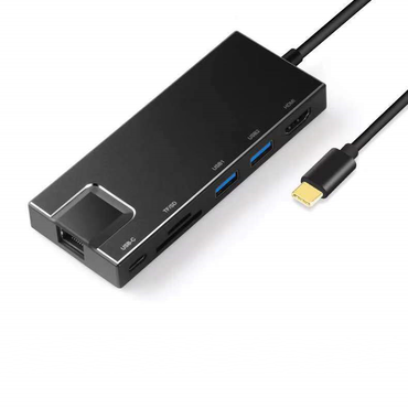 USB C 7-in-1 Multi-Function Dock Station Card Reader