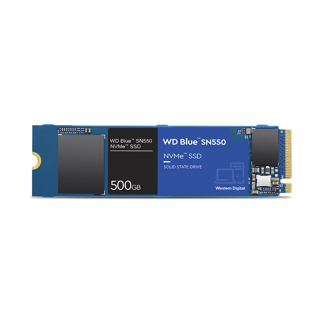Western Digital WD Blue M.2 500GB SN550 NVMe WDS500G2B0C